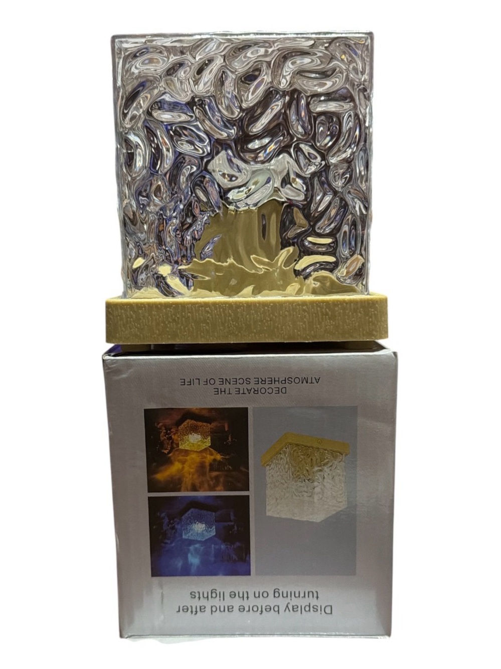 🌟 Dynamic 16-Color Water Ripple Ambient Light Cube 🌟 new - Picture 2 of 3
